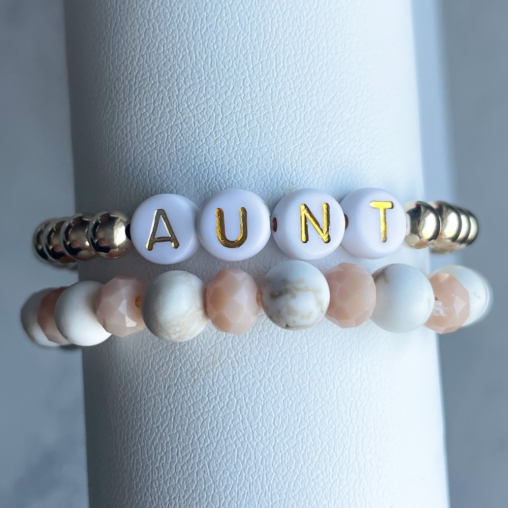 Custom Gold bracelet set